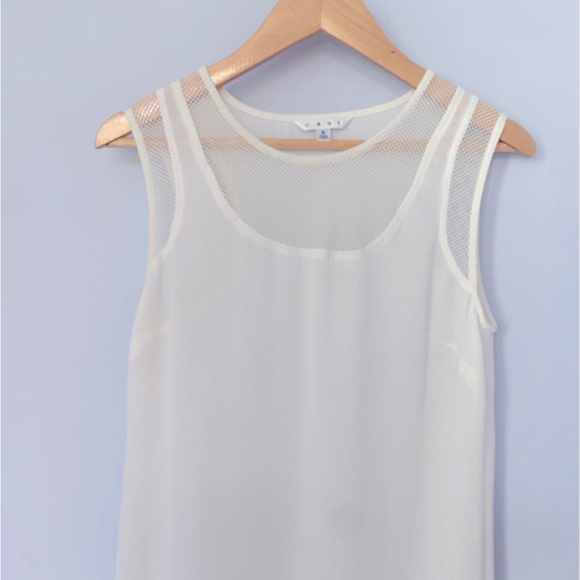 CAbi white mesh tank top - Picture 2 of 11